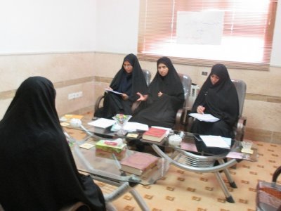 برگزاری مصاحبه طلاب ورودی حوزه علمیه خواهران شهرستان بافق