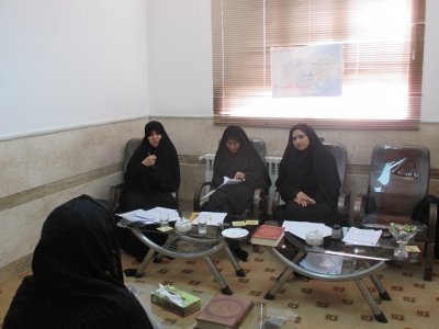برگزاری مصاحبه طلاب ورودی حوزه علمیه خواهران شهرستان بافق