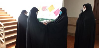 مراسم تجلیل از معاون پژوهش مدرسه علمیه خواهران بافق