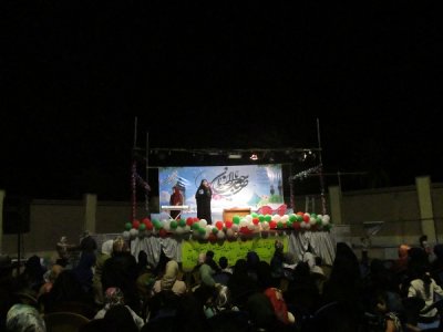 جشن باشکوه شب نیمه شعبان با حضور بیش از دو هزار نفر از بانوان بافقی در محل پارک بانوان